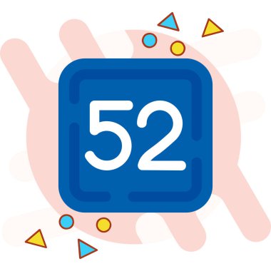 7 numara ve 5 numaralı vektör simgesi tasarımı