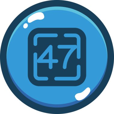 4 numaralı simge, vektör illüstrasyon tasarımı