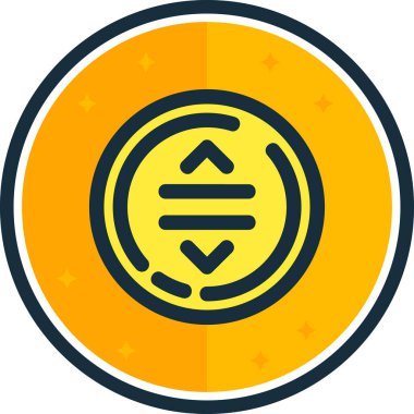 Bir madeni paranın vektör çizimi