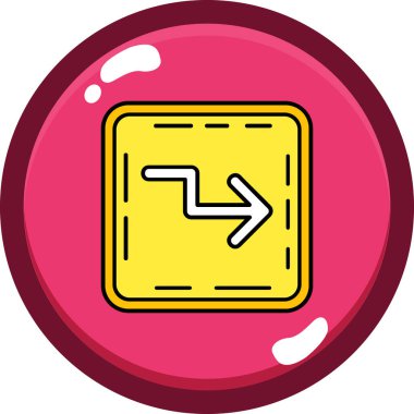 Çizgi film simgesinin vektör çizimi