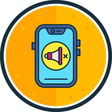 Akıllı telefon. Web simgesi basit illüstrasyon