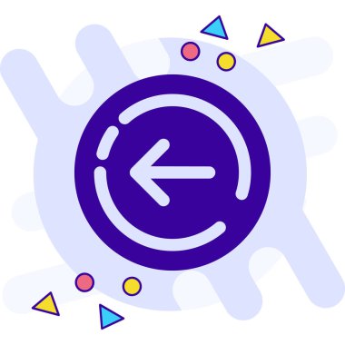 Tek bir yalıtılmış okun vektör çizimi