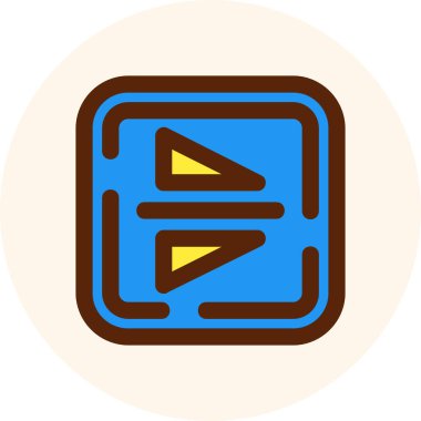 Çikolata. Web simgesi basit illüstrasyon