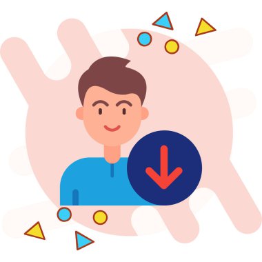 Mektupla birlikte iş adamı.