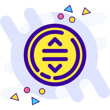 Çince Çin ikonu, ana hatlı vektör illüstrasyonu