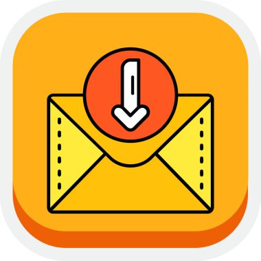 e- posta simgesi simgesi, vektör illüstrasyonu