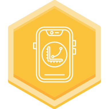 akıllı saat simge vektör illüstrasyonu