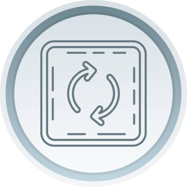 Benzersiz sol çizgi vektör simgesi