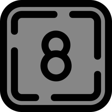 Sekiz numara simgesi - taslak biçimi