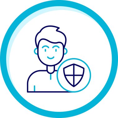 Doktor Web simgesi, vektör illüstrasyonu