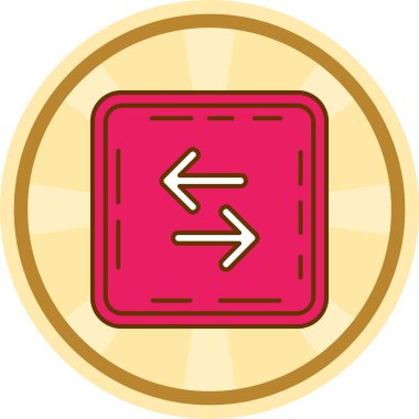 Kırmızı para simgesinin vektör illüstrasyonu