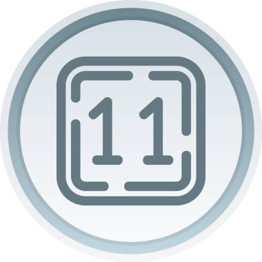 Bir numaralı işaret, vektör simgesi tasarımı