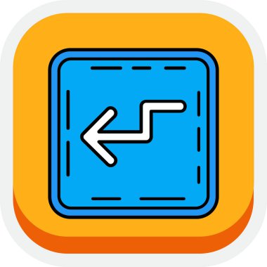 Beyaz arkaplanda ana çizgi ok simgesi izole edildi. Navigasyon ok başı sembolü, işaret işareti. yön konsepti. vektör.