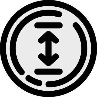 Yuvarlak daire simgesinin vektör illüstrasyonu