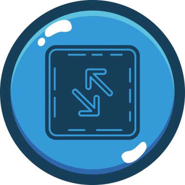 Vektör evrensel simgesi Trendy bakmak.