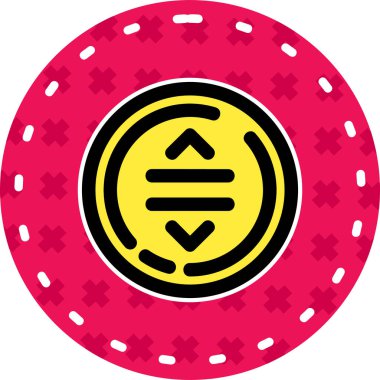 Casino rulet simge vektör çizim