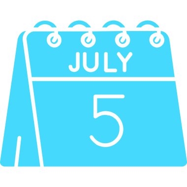 Ağustos simgesi, vektör illüstrasyonu