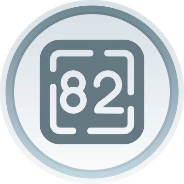 Eşsiz numara 7 vektör çizgisi simgesi