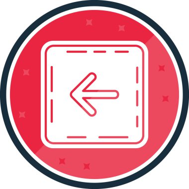 ok sol simge modu izole edilmiş arkaplan,