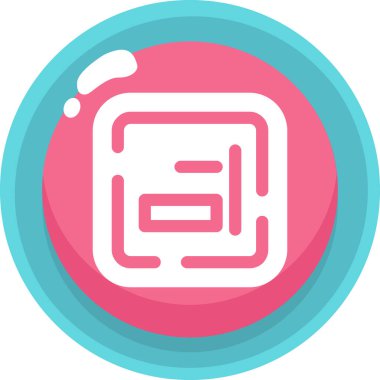 Modern bir simgenin vektör illüstrasyonu