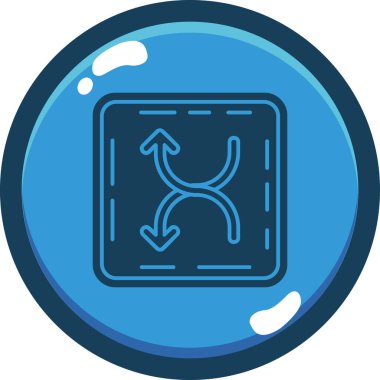 ok simgesi, basit vektör illüstrasyonu