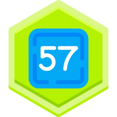 5 numaralı simge, düz tasarım biçimi