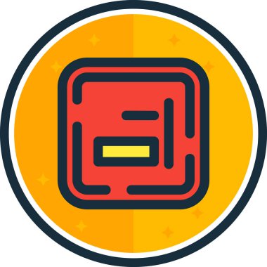 Bir b simgesinin vektör illüstrasyonu