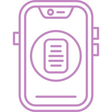 akıllı telefon simgesi vektör illüstrasyonu