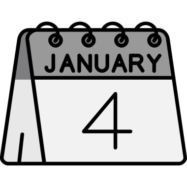 1 Ocak vektör biçimli tek bir izole simge