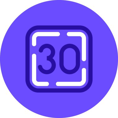 3 numaralı satır simgesi vektör illüstrasyonu