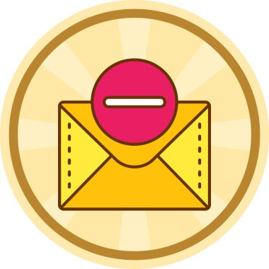 posta zarfı simgesi. vektör illüstrasyonu