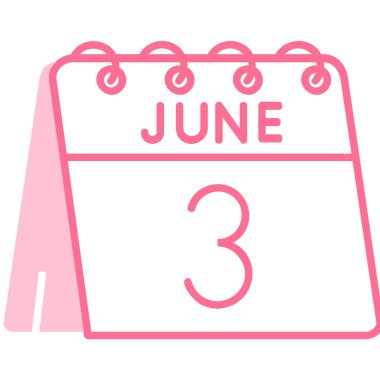 Takvim simgesi, vektör çizimi