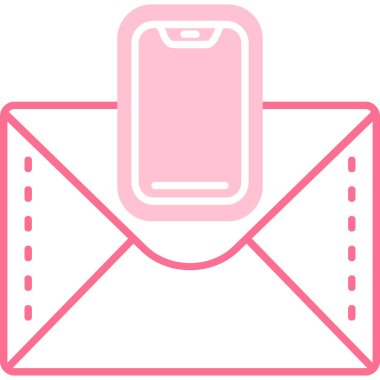 Mektup. Web simgesi basit illüstrasyon