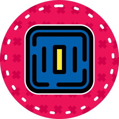 Modern b 'nin vektör illüstrasyonu eksik simgesi