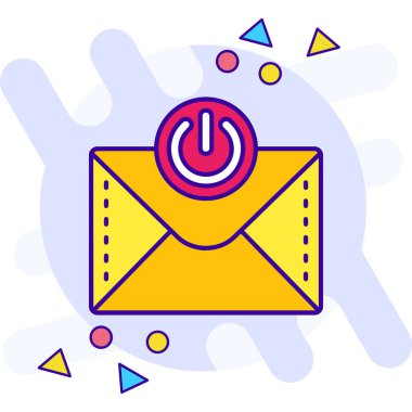 e-posta simgesi modern vektör illüstrasyonu