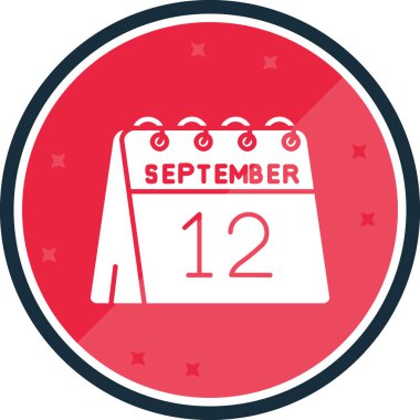 Tek bir takvim simgesinde 19 Eylül tarihi simgesi