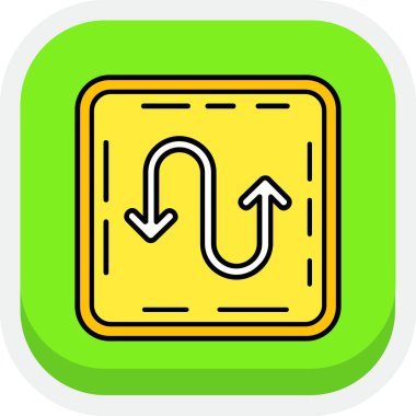 ok yönü gradyan vektör simgesi tasarımı