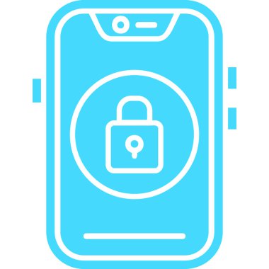 Cep telefonu. Web simgesi basit illüstrasyon