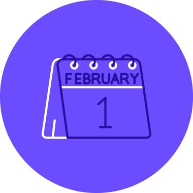 Takvim simgesinin vektör illüstrasyonu