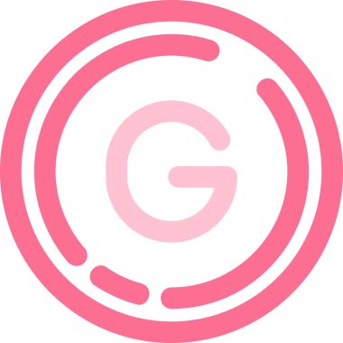 Sikke para birimi simgesi düz biçimli