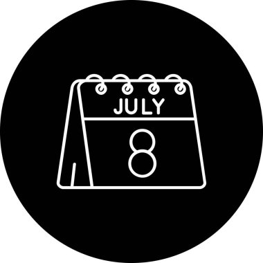 vektör Takvimi Simgesi illüstrasyonu