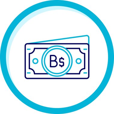 Para simgesinin vektör illüstrasyonu