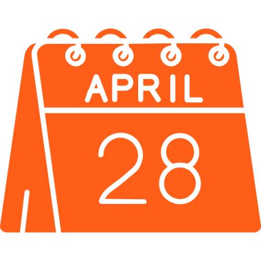 Nisan 20 takvim simgesi, vektör illüstrasyonu