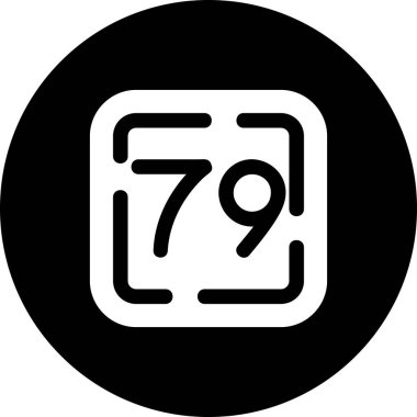 7 numaralı vektör simgesi