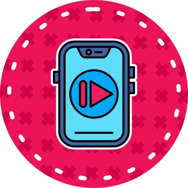 Basit vektör simgesi, görüntü kartı illüstrasyonu