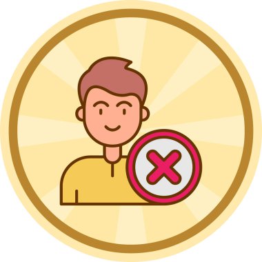 Rozet simge vektör çizim