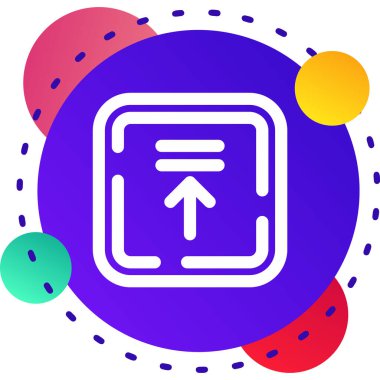 çizgi konum haritası simgesi beyaz arkaplanda izole edildi. Renkli taslak konsepti. vektör.