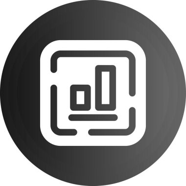 Uzun gölgeli veri tablosunun vektör simgesi.