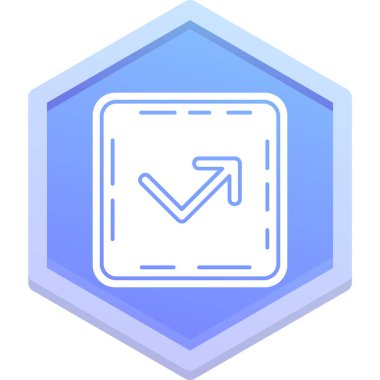 İşaretleme kutusu simgesinin vektör illüstrasyonu