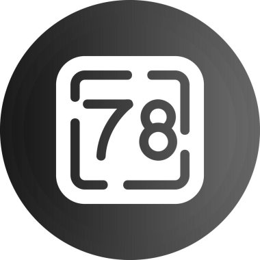 Tek izole edilmiş simgenin vektör illüstrasyonu